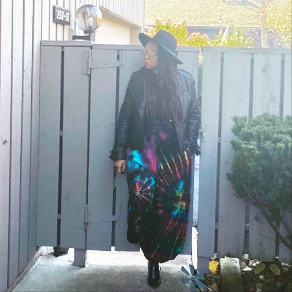 Tye Die Harem Pants -Black Rainbow - Picture 4 of 10